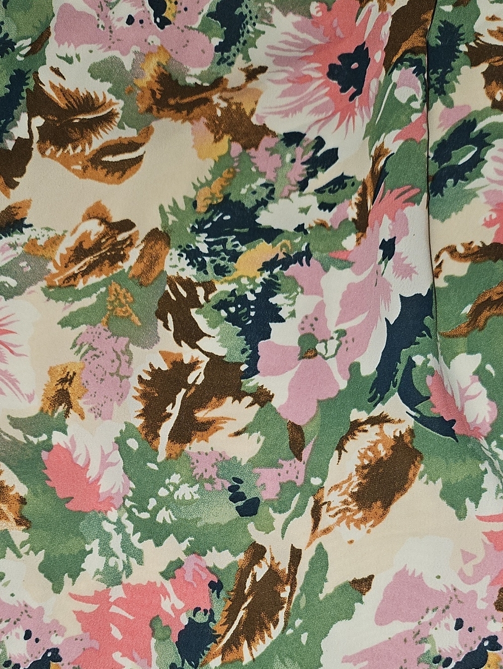 ASTR Floral Tie-Front Pink Midi Dress Large - Picture 9 of 16